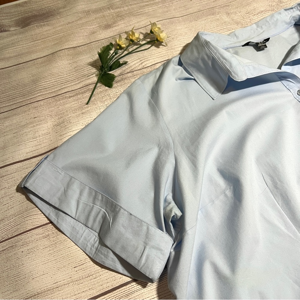George Button Front Collared Short Sleeve Top - Picture 3 of 14